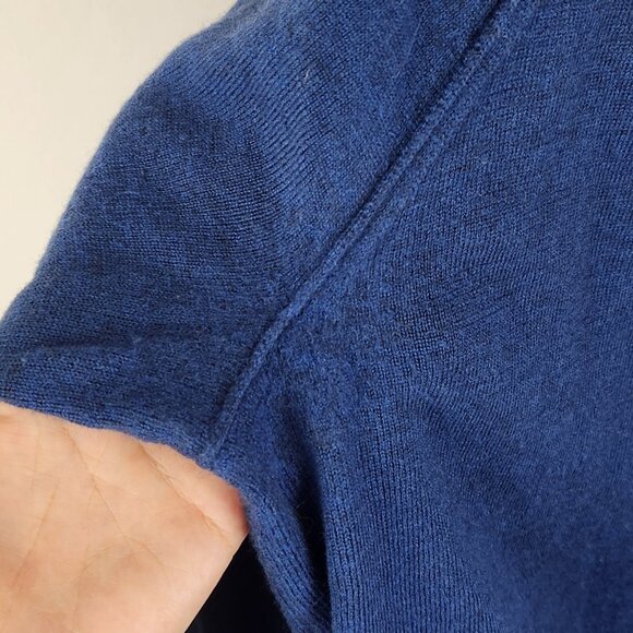 Banana Republic 100% Italian Merino Wool Raglan Crewneck Sweater sz XL Flawed - Picture 9 of 9